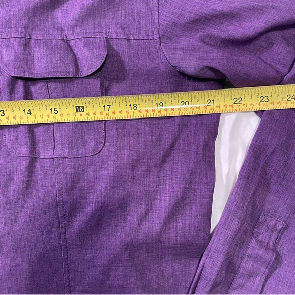 Magellan Fish Gear Purple Vented Fishing Shirt L - Picture 5 of 10